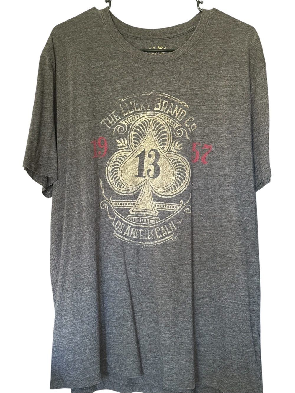 Lucky Brand Spade Crest Unisex T-shirt Size XXL Extremely soft Vintage style